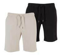 Urban Classics Stretch Sarga Joggshorts 2-Pack Corto Hombres Deportivos Algodón