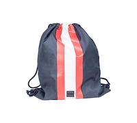Urban Classics Striped Gym Bag Bolsa de cuerdas para el gimnasio, 42 cm, Multicolor (Navy/Fire Red/White)