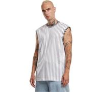 Urban Classics Striped Mesh Tanktop, Camiseta Hombre, White/Black,