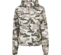 URBAN CLASSICS Sudadera Básica Cortavientos Mujer Con Capucha Ajustable, Cremallera Frontal, Cintura Ajustable Y Bolsillos Delanteros, Distintos Colores, Tallas Xs - 5Xl