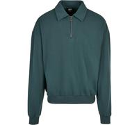 Urban Classics Sudadera 'Collar Crew' verde oscuro XXL verde oscuro