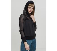 Urban Classics Sudadera con capucha Ladies Mesh Hoody Negro XL