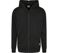 Urban Classics Sudadera con Capucha orgánica con Cremallera Completa, Negro, M para Hombre
