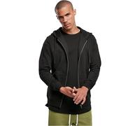 Urban Classics Sudadera con Capucha orgánica con Cremallera Completa, Negro, XXXXXL para Hombre