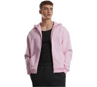 Urban Classics Sudadera con Capucha para Hombre con Cremallera mullida, Sudadera con Cremallera y Cremallera para Hombre, Corte Grande, Rosa Suave, XS