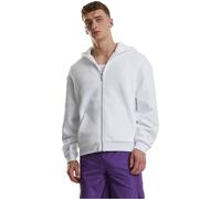 Urban Classics Sudadera con Capucha para Hombre con Cremallera mullida, Sudadera con Cremallera y Cremallera para Hombre, Corte Grande, Blanco, XL
