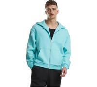 Urban Classics Sudadera con Capucha para Hombre con Cremallera mullida, Sudadera con Cremallera y Cremallera para Hombre, Corte Grande, Beryl Blue, XXL
