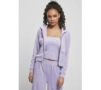 Urban Classics Sudadera con capucha Señoras Sudadera corta con cremallera Lavanda M