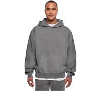 Urban Classics Sudadera con Capucha Tye Dyed para Hombre, Gris Oscuro, L
