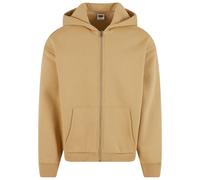 Urban Classics Sudadera con Capucha para Hombre con Cremallera mullida, Sudadera con Cremallera y Cremallera para Hombre, Corte Grande, Union Beige, XXXXXL