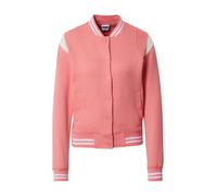 Urban Classics Sudadera con cremallera crema / rosa claro / blanco S crema / rosa claro / blanco