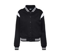 Urban Classics Sudadera con cremallera negro / blanco XXL negro / blanco