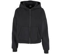 Urban Classics Ladies Boxy Zip Hoody Sudadera con Capucha, Black, XXL para Mujer