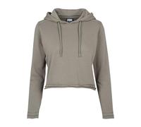 Urban Classics Sudadera Corta con Capucha de Rizo, Ejercito Verde, S para Mujer