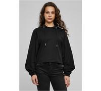 Urban Classics Sudadera corta con capucha para mujer Heavy Short Hoody Negro M
