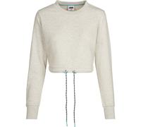 Urban Classics Sudadera Crop De Cuello Redondo Oversized Para Damas Con Cordón