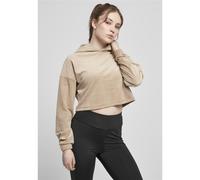 Urban Classics Sudadera Crop De Terciopelo Oversized Para Mujeres Bauchfrei