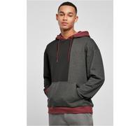 Urban Classics Sudadera Oversized Colour Block Hoody Negro/Carbón M