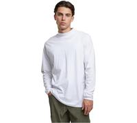 Urban Classics Sudadera para Hombre de Manga Larga con Cuello Mock, clásica, Corte Regular, algodón, Tallas S-5XL, Blanco, 3XL