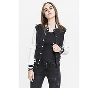 Urban Classics Urban Classics - Sudadera Para Mujer, 2 Tonos, Sudadera, Mujer, Negro/Blanco (Blk/Wht), M