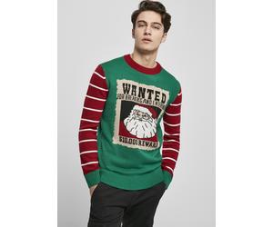 Urban Classics Sudadera Wanted Christmas Sweater X-Masgreen/White S