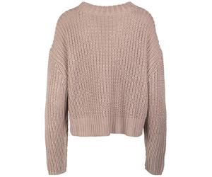 Urban Classics Suéter de señora Suéter de señora ancho Oversize Taupe 4XL