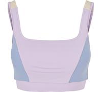 Urban Classics Sujetador Colour Block Lila/Violablue/Softseagrass para mujer XS