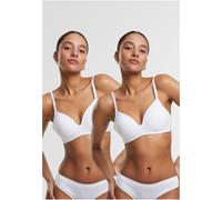 Urban Classics Sujetador con aros Ladies Basic Padded Bra 2-Pack TB7654A 80B