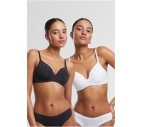 Urban Classics Sujetador con aros Ladies Basic Padded Bra 2-Pack TB7654A 80D