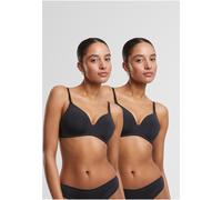Urban Classics Sujetador con aros Ladies Basic Padded Bra 2-Pack TB7654A 80D
