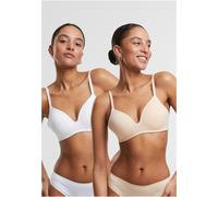 Urban Classics Sujetador con aros Ladies Basic Padded Bra 2-Pack TB7654A 85B