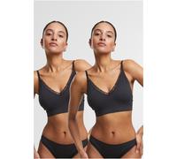 Urban Classics Sujetador con aros para mujer Ladies Padded Rip Bra 2-Pack TB7657A M