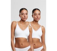 Urban Classics Sujetador con aros para mujer Ladies Padded Rip Bra 2-Pack TB7657A XS