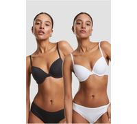 Urban Classics Sujetador de mujer con arosit Sujetador básico de mujer con aroson 2-Pack TB7652A 75C