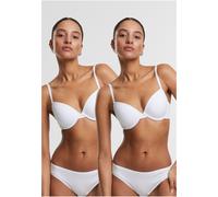Urban Classics Sujetador de mujer con arosit Sujetador básico de mujer con aroson 2-Pack TB7652A 80C