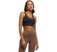 Urban Classics Sujetador Deportivo Cruzado para Mujer Mujer Bustier Negro XS