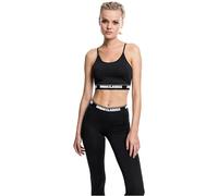 Urban Classics Sujetador Deportivo de Chica Mujer Bustier Negro S 92% poliéster, 8% elastán