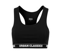Urban Classics Sujetador deportivo Ladies Logo Bra Negro S