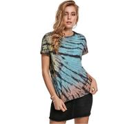 Urban Classics T-Shirt Ladies Tie Dye Boyfriend tee Camiseta, Negro, XL para Mujer