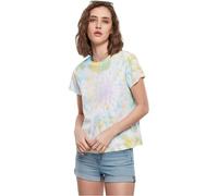 Urban Classics Camiseta 'Boyfriend' azul claro / amarillo / lila / blanco XS EUR