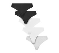 Urban Classics Ladies Basic Cotton Tanga 5-Pack TB7666C XL