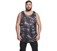 Urban Classics Camo Mesh Tanktop Hombre Top Tirante Ancho Camuflaje Oscuro XXL 100% poliéster Regular