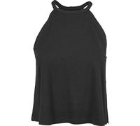 Urban Classics Tanktop de Mujer Mujer Top Atado al Cuello Negro L 50% algodón, 50% Viscosa Ancho