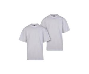 Urban Classics Tb006a-tall tee 2-Pack Camiseta, Blanco y Blanco, XXXXL Hombres