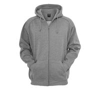 Urban Classics TB014C-Zip Hoody, Sudadera con capucha Hombre, Gris (Grey), S