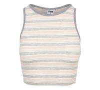 Urban Classics Top gris claro / rosa claro / blanco, Talla M