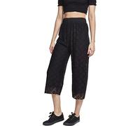 Urban Classics Tb2236-ladies Laces Culotte Pantalones, Negro, XS para Mujer