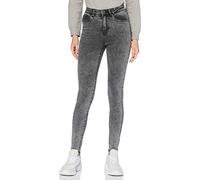 Urban Classics TB2970-Ladies High Waist Skinny Jeans, Pantalones Mujer, Black Heavy Acid Washed, 26W / 30L