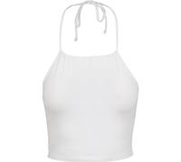Urban Classics Tb3403-ladies Cropped Neckholder Top Camiseta, Blanco, XL Pequeño Mujeres