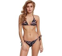 Urban Classics Ladies Tie Dye Bikini Vintageblue/papaya Talla: S | Outlet | Mujer | Azul